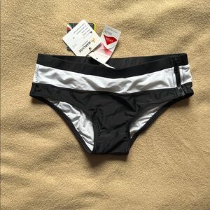 Marcuse Adonis black and white swim brief